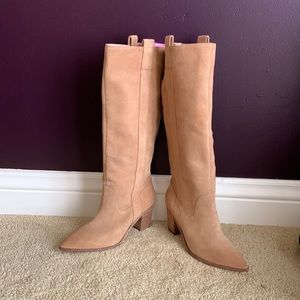 Brand New Tan Suede boots Charles David
